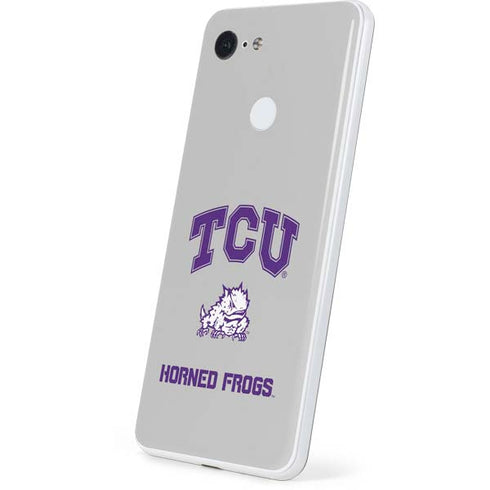 Texas Christian University Horned Frogs Logo Print Google Pixel 3 Skin